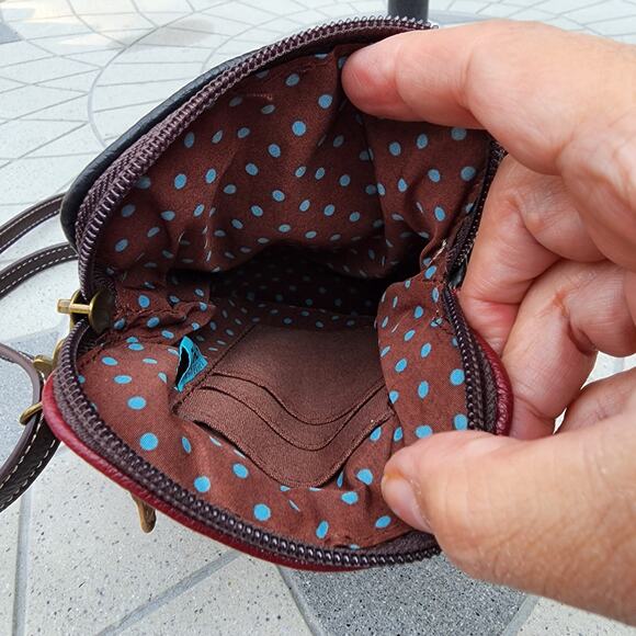 Chala Vegan Leather Doggie Mini Convertible Crossbody Cell Phone Bag - Picture 6 of 9